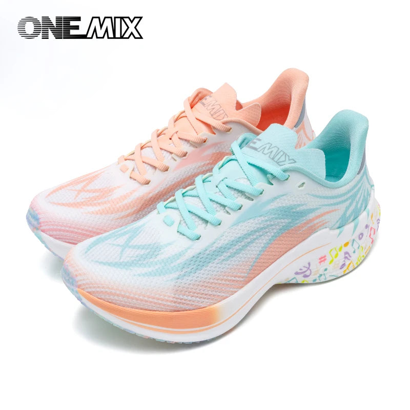 ONEMIX 2024 Pro Running Shoes – Breathable Nylon Plate Sneakers for Men & Women