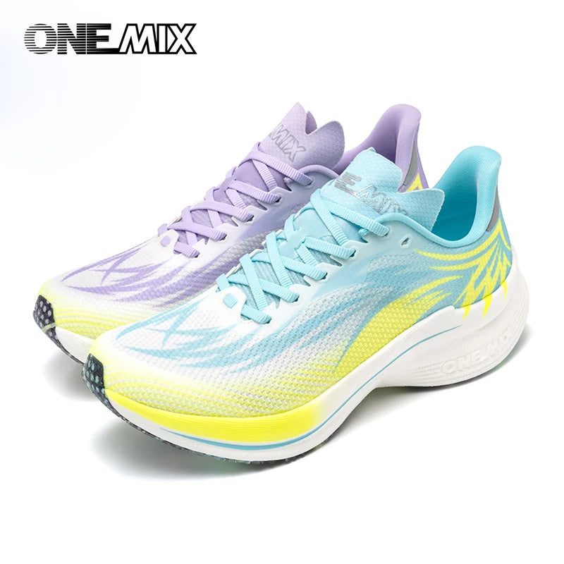 ONEMIX 2024 Pro Running Shoes – Breathable Nylon Plate Sneakers for Men & Women