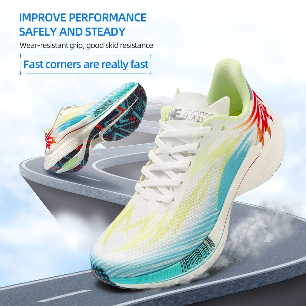 ONEMIX 2024 Pro Running Shoes – Breathable Nylon Plate Sneakers for Men & Women
