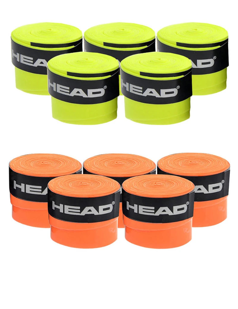 10pcs Original HEAD Tennis & Padel Overgrips – Anti-Slip Racket Grip for Badminton & Beach Tennis