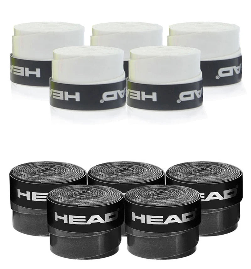 10pcs Original HEAD Tennis & Padel Overgrips – Anti-Slip Racket Grip for Badminton & Beach Tennis
