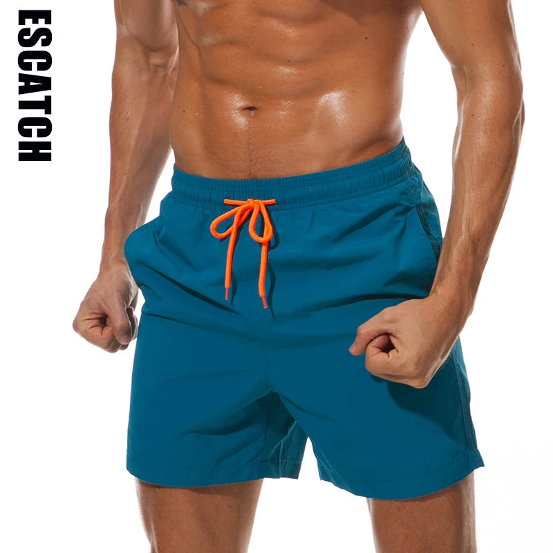 ESCATCH Men’s Padel/Tennis Beach Shorts – Quick-Dry Swim Trunks & Court-Ready Board Shorts
