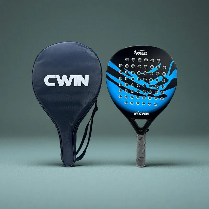 Cwin 2025 Carbon Fiber Padel Racket – Soft EVA Face with Bag & Accessories