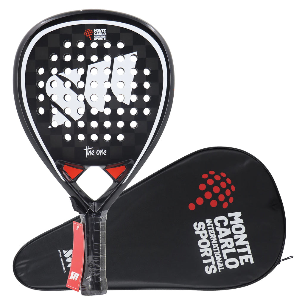 3K/18K Carbon Fiber Padel Tennis Racket – High Balance Teardrop Shape with Cover