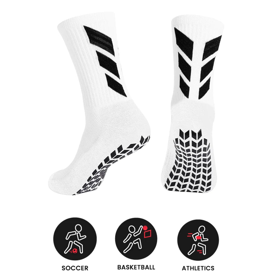 Men’s Anti-Slip Performance Socks – Grip-Enhanced Court Comfort (1 Pair)