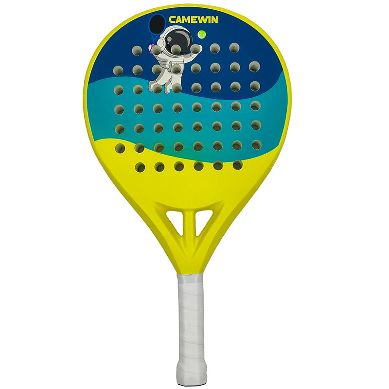 Kids Padel & Tennis Racket – 50% Carbon Fiber, 50% Glass Fiber Lightweight Paddle