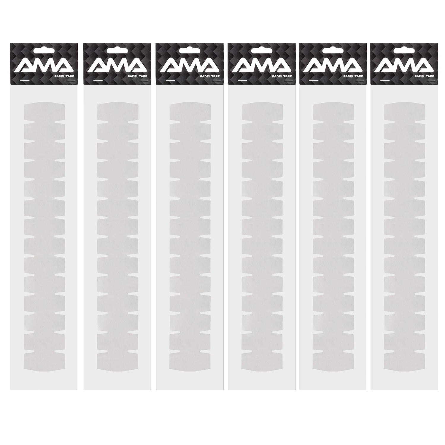 AMA SPORT Padel Racket Edge Protector Tape – Pack of 1/2/6, Durable Transparent Racket Guard