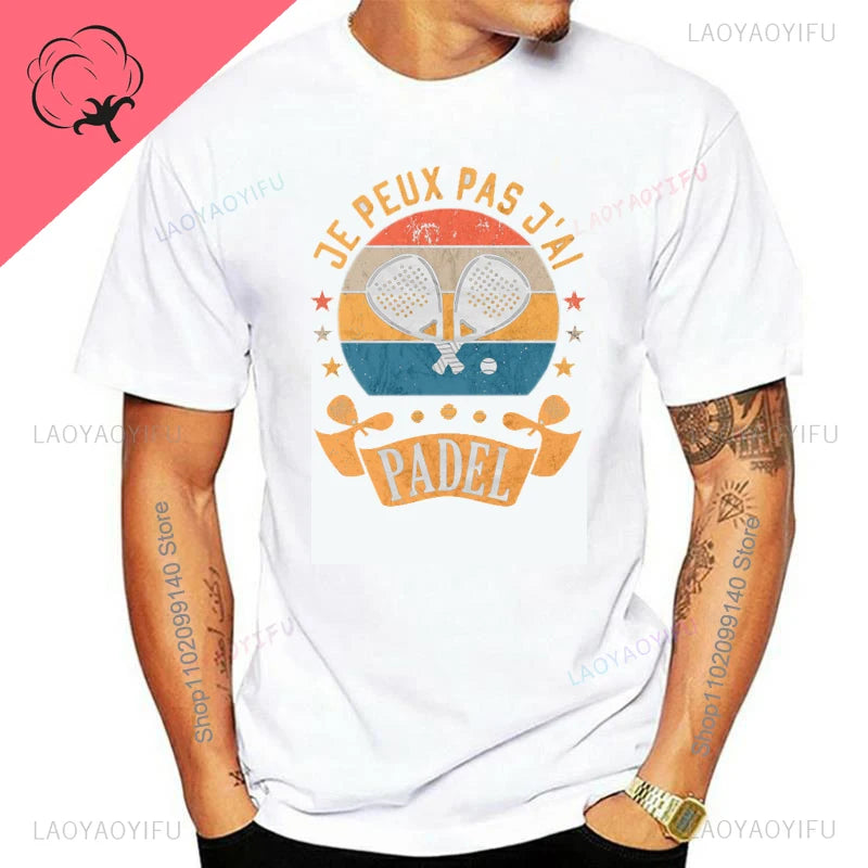 Porque Pierdo al Padel – Funny Cotton Graphic Tee for Men