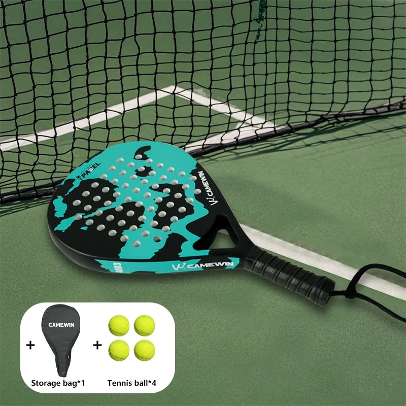 Lightweight Carbon Fiber Padel Racket – High Elasticity Tennis & Fitness Racquet