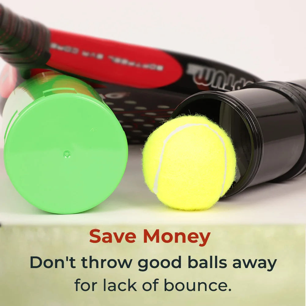 Tennis Ball Saver – Pressurized Storage Container to Keep Tennis Balls Fresh and Bouncy