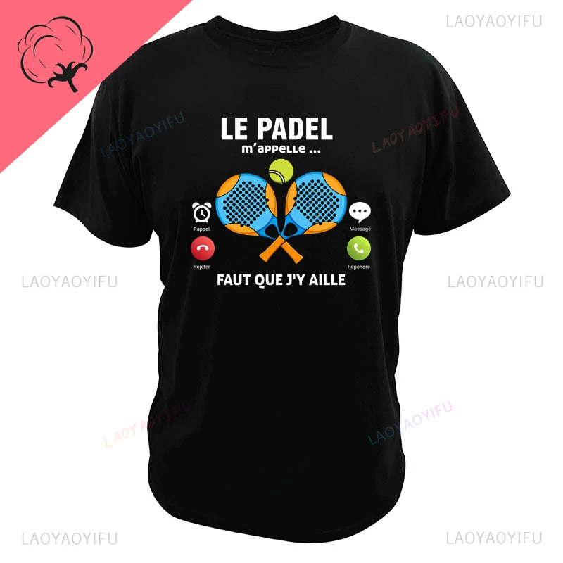 Porque Pierdo al Padel – Funny Cotton Graphic Tee for Men