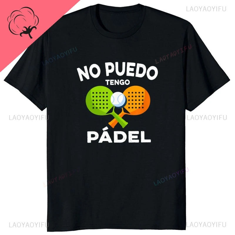 Porque Pierdo al Padel – Funny Cotton Graphic Tee for Men