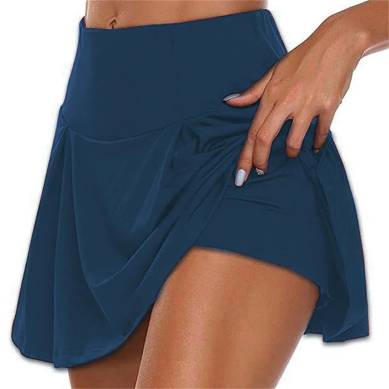 Women’s Tennis & Fitness Skirt | Quick-Dry High Waist Sports Skort with Inner Shorts