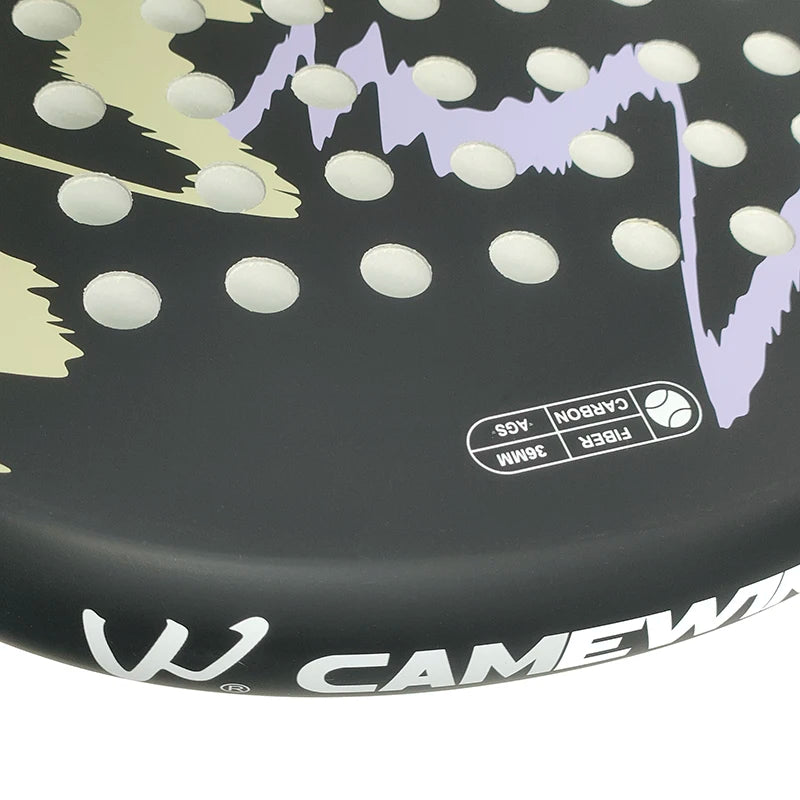 100% Carbon Fiber Padel Racket – EVA Memory Foam Core Lightweight Tennis Paddle