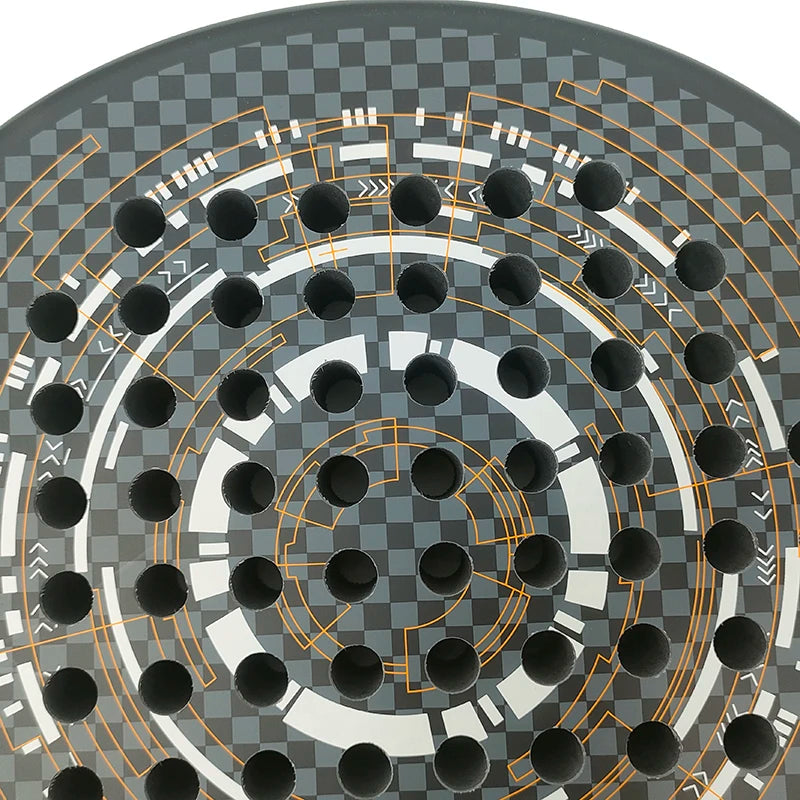 100% Carbon Fiber Padel Racket – EVA Memory Foam Core Beach Tennis Paddle