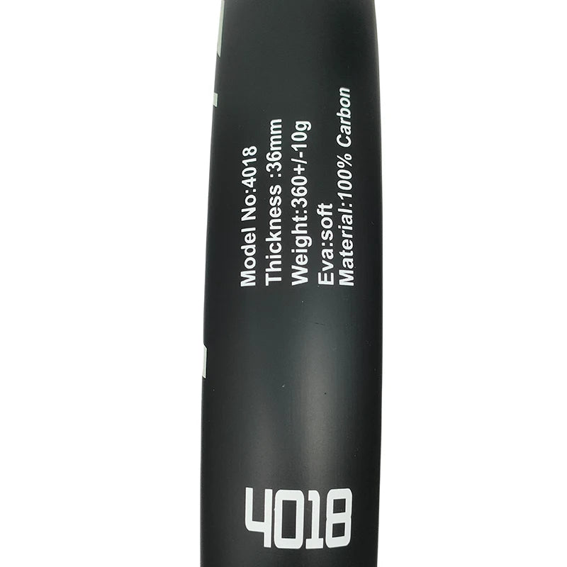 100% Carbon Fiber Padel Racket – EVA Memory Foam Core Lightweight Tennis Paddle