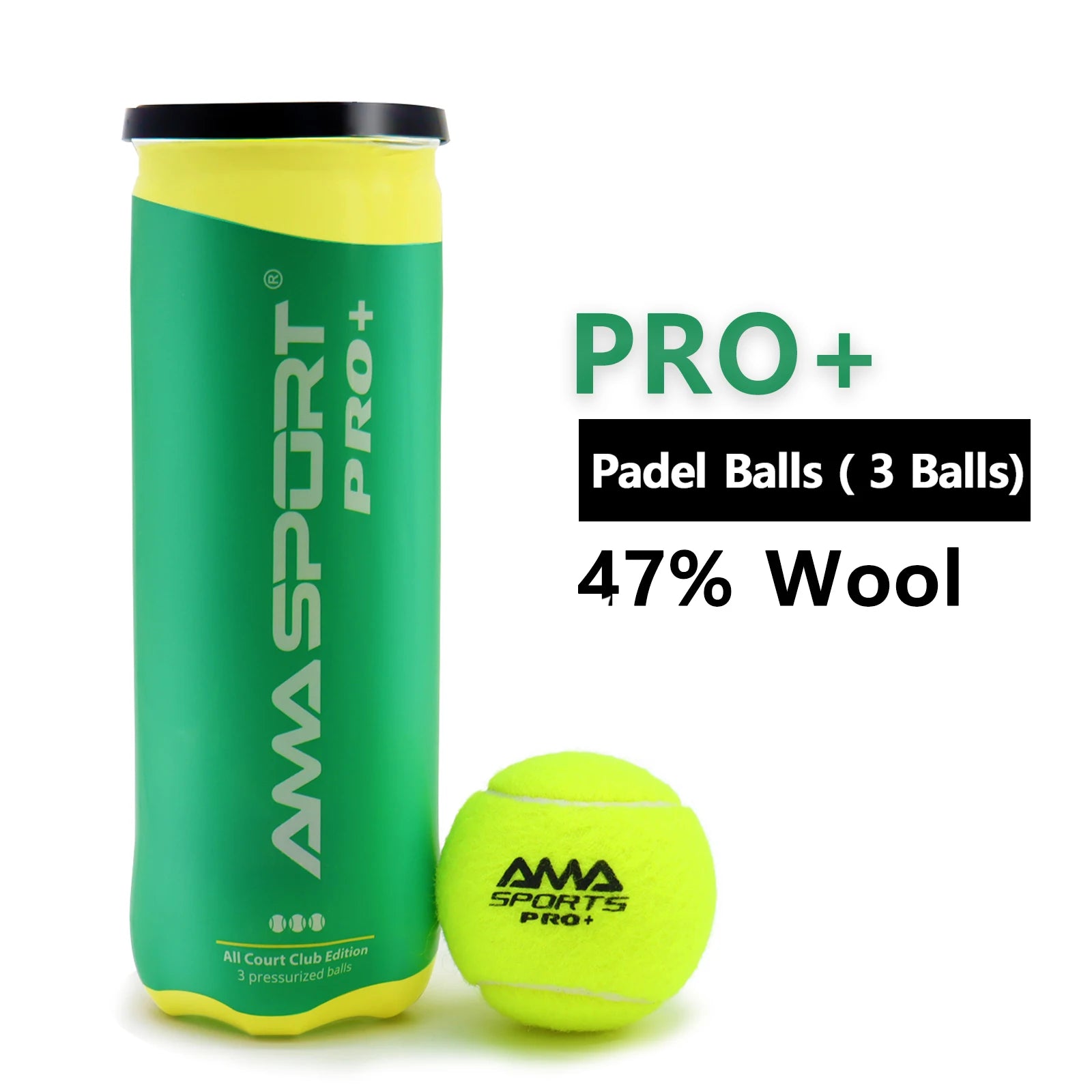 Tournament Grade Padel Balls – Durable 3-Pack for Professional & Amateur Players