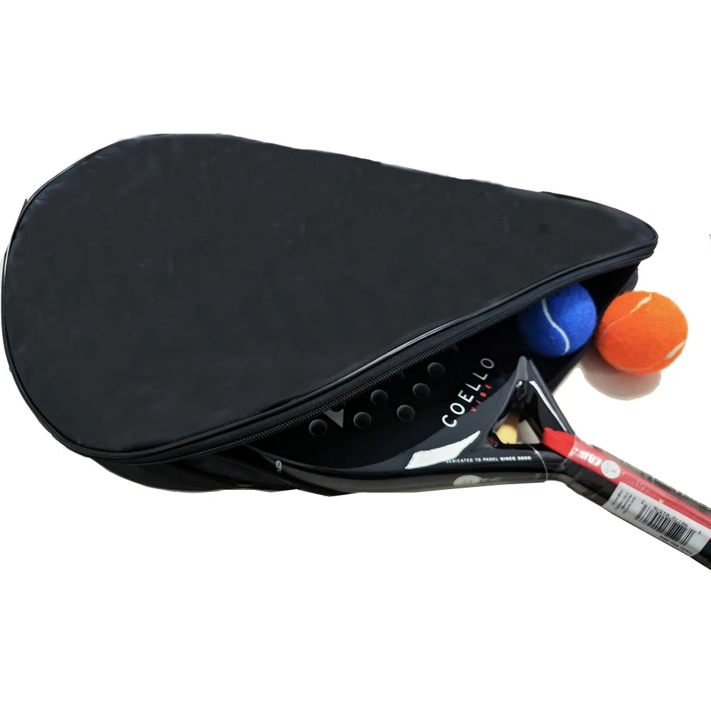 Black Padel Paddle Oxford Bag Cover – Lightweight Tennis & Padel Racket Shoulder Bag for Men & Women