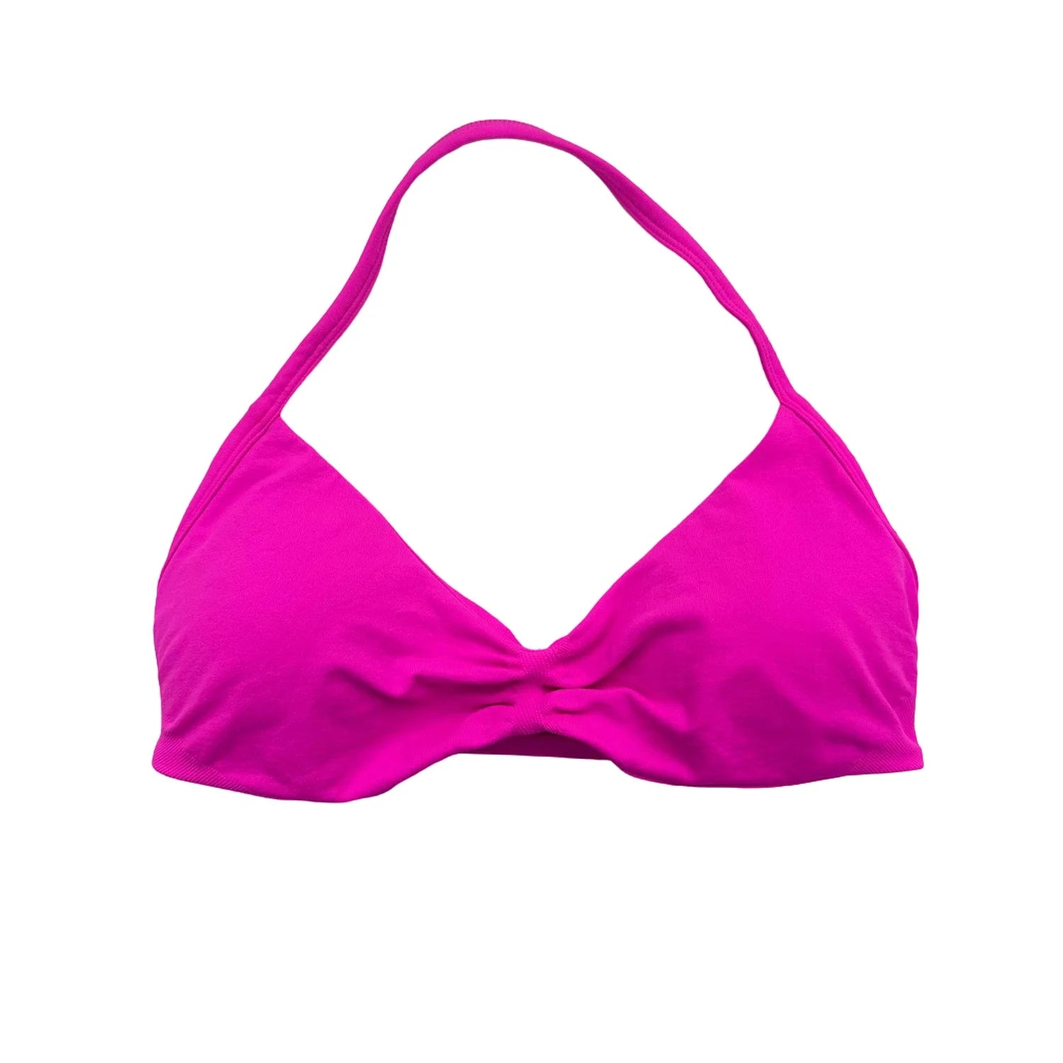 Women’s Strappy Back Halter Court Bra Top with Removable Cups