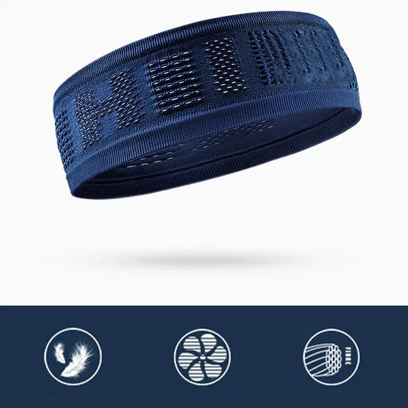 Unisex Elastic Sports Sweatband – Yoga & Fitness Headband with Logo