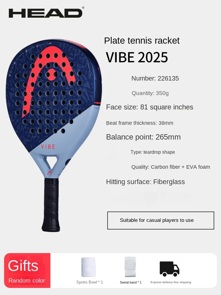 HEAD Zephyr Series Tennis & Padel Racket – All-Carbon Cage Plate Design