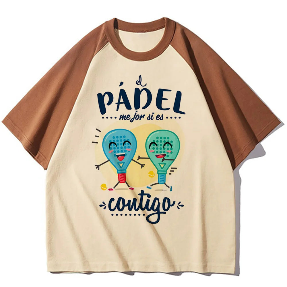 Juniors’ Padel Printed Shirt – Lightweight & Breathable Sports Top for Kids