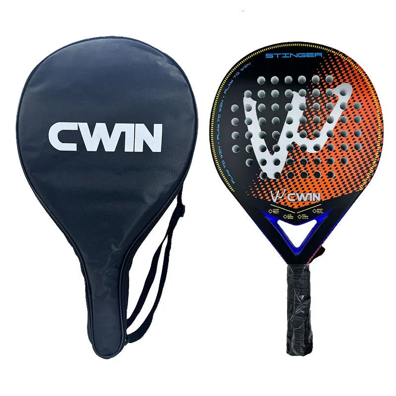 Cwin 2025 Professional Carbon Fiber Padel & Tennis Racket – Soft EVA Face with Bag Cover