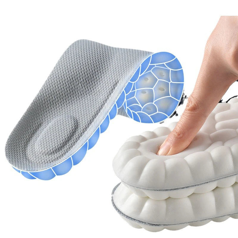 High Elasticity Latex Sport Insoles – Arch Support Orthotic Shoe Pads with Shock Absorption