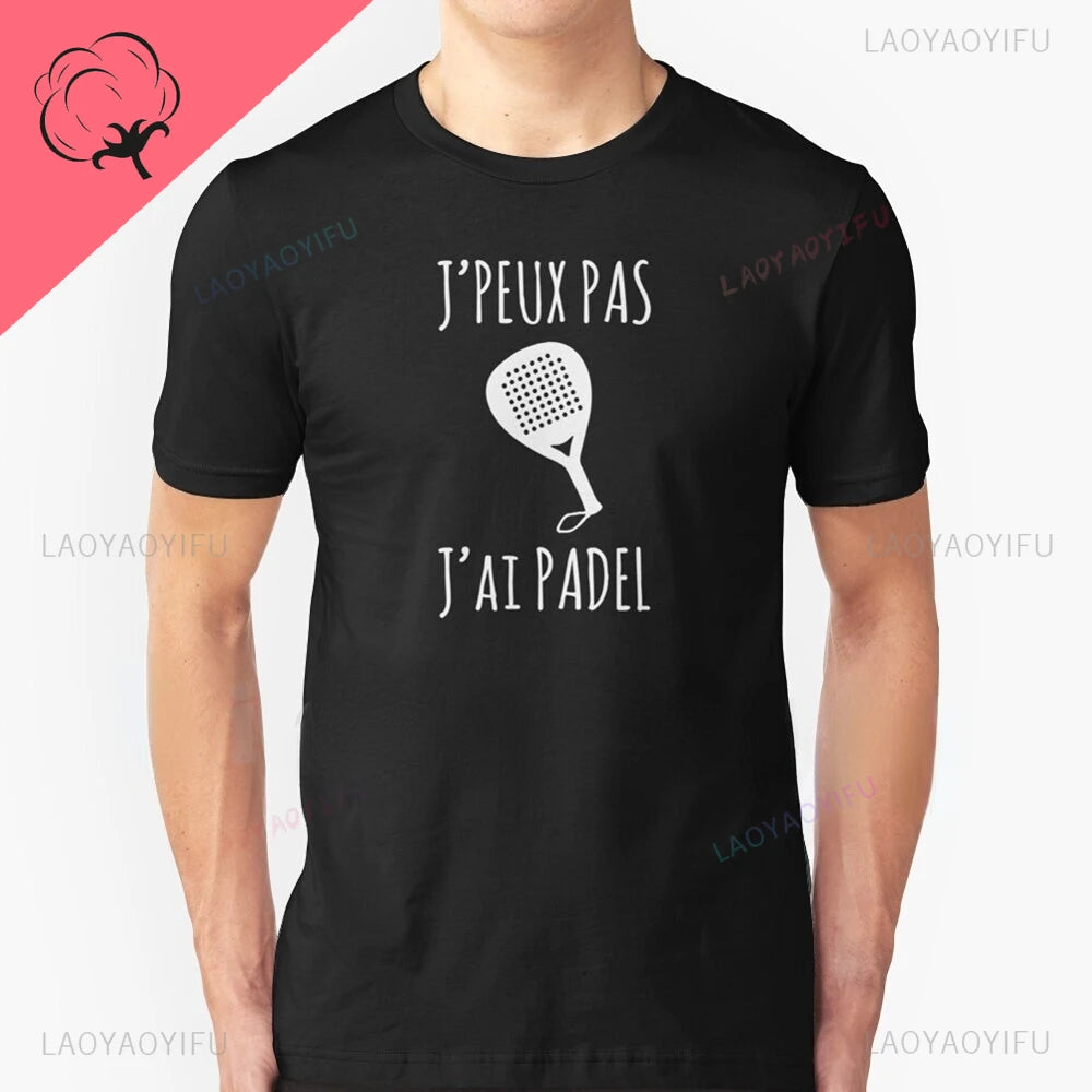 Porque Pierdo al Padel – Funny Cotton Graphic Tee for Men