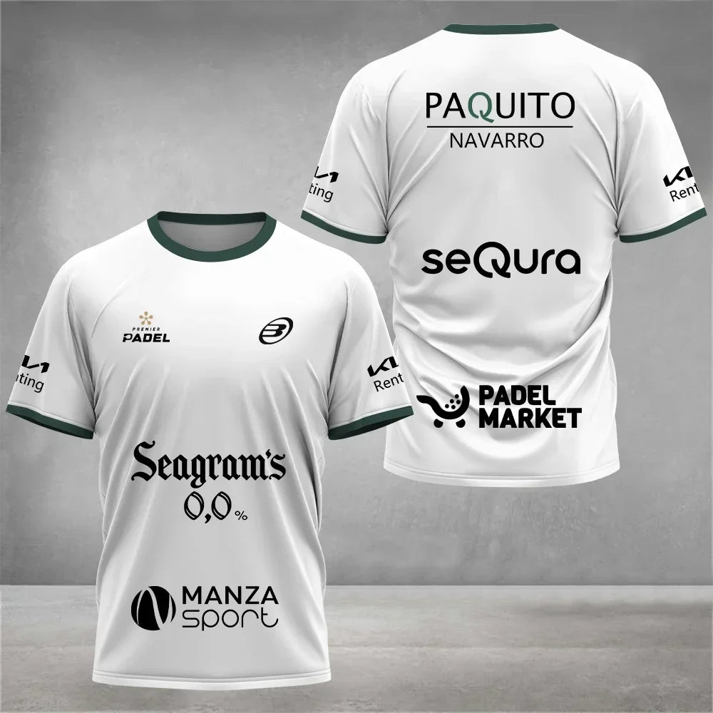 Summer Padel Sports T-Shirt – Men’s Breathable Top