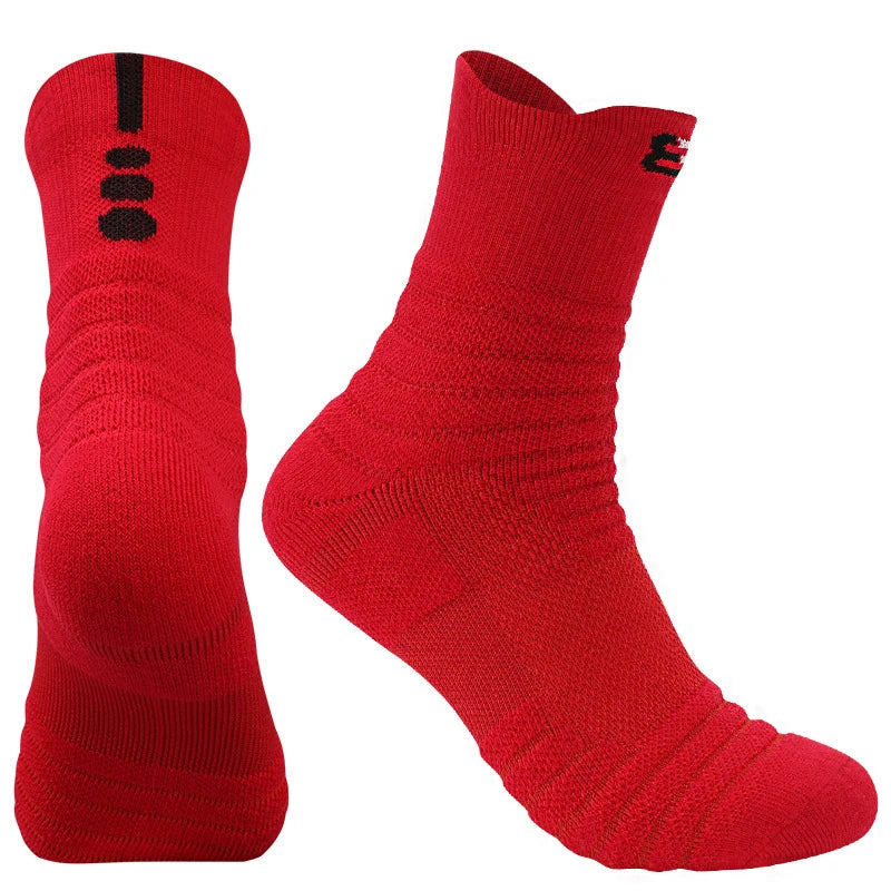 Unisex Padel & Sports Socks | Shock-Absorbing Cushion Cotton Tennis, Basketball, Running Socks