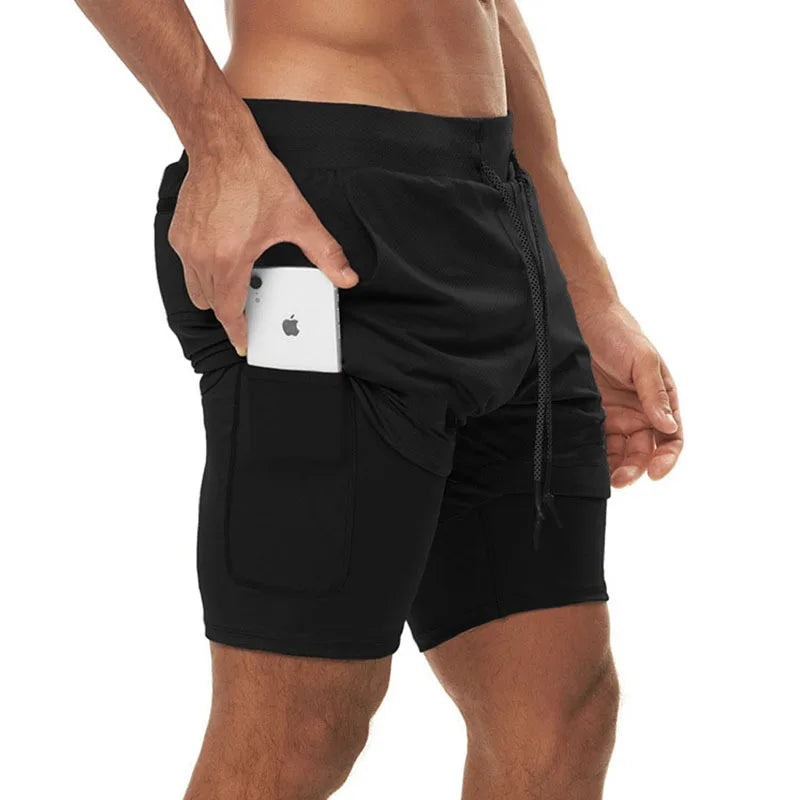Men’s 2-in-1 Padel/Tennis Shorts – Quick-Dry Summer Training Shorts with Inner Support