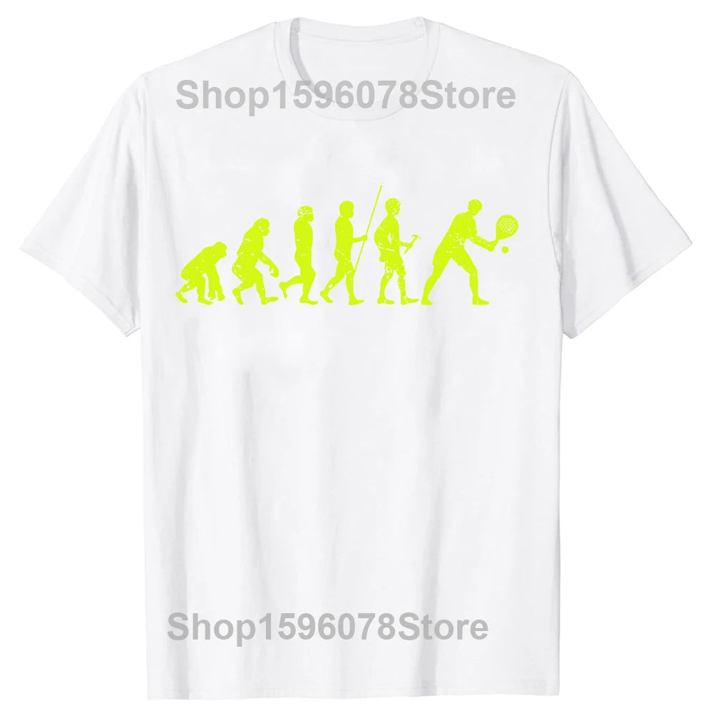 Padel Evolution Graphic Tee – Funny Tennis & Padel Gift Shirt for Men