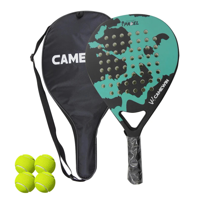 Lightweight Carbon Fiber Padel Racket – High Elasticity Tennis & Fitness Racquet