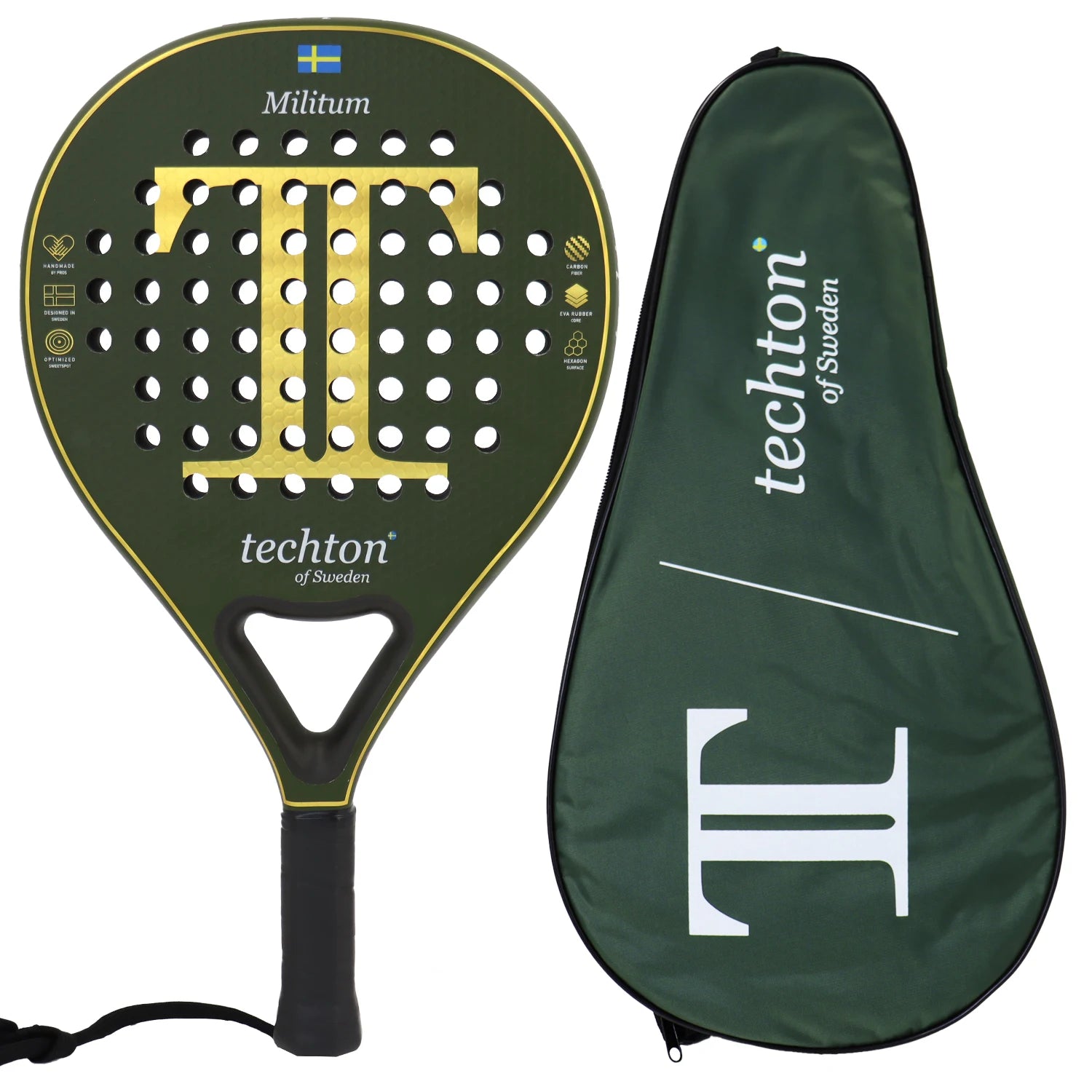 Carbon Fiber Padel Racket with EVA Foam Core – Lightweight Beginner Tennis Paddle