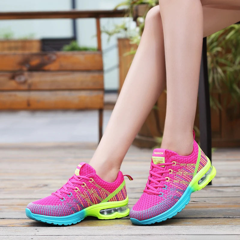 Women's Breathable Running & Walking Sports Shoes – Non-Slip Athletic Sneakers