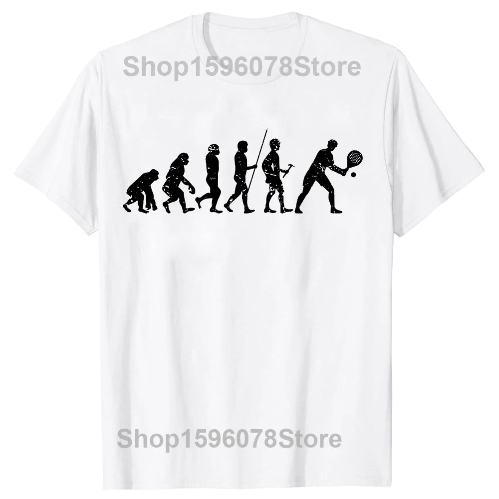 Padel Evolution Graphic Tee – Funny Tennis & Padel Gift Shirt for Men