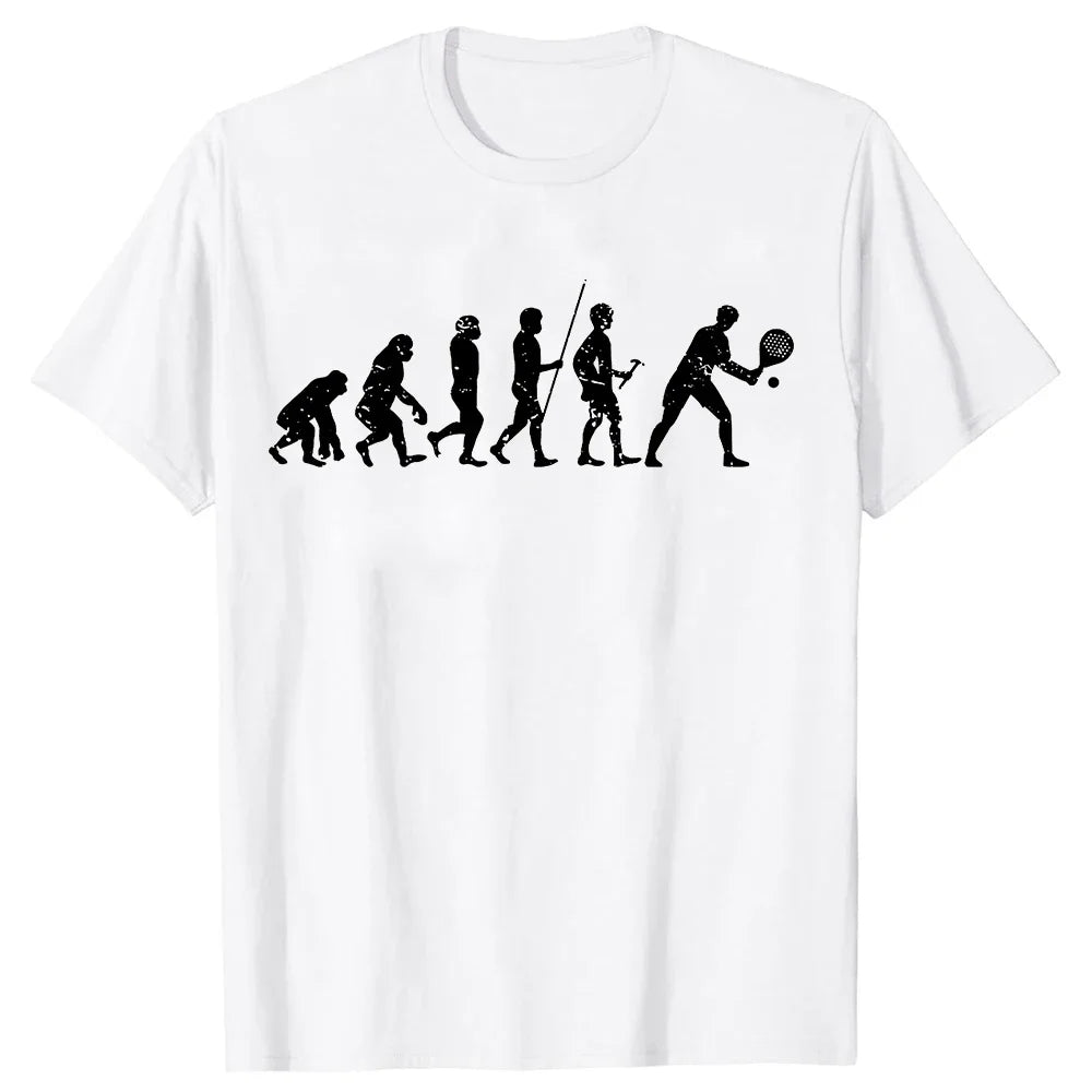 Padel Evolution Graphic Tee – Funny Tennis & Padel Gift Shirt for Men