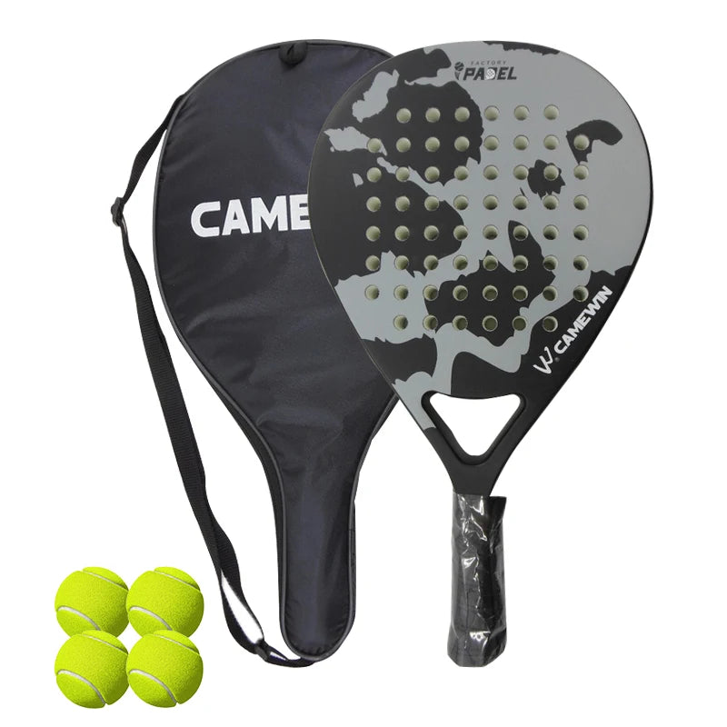 Lightweight Carbon Fiber Padel Racket – High Elasticity Tennis & Fitness Racquet