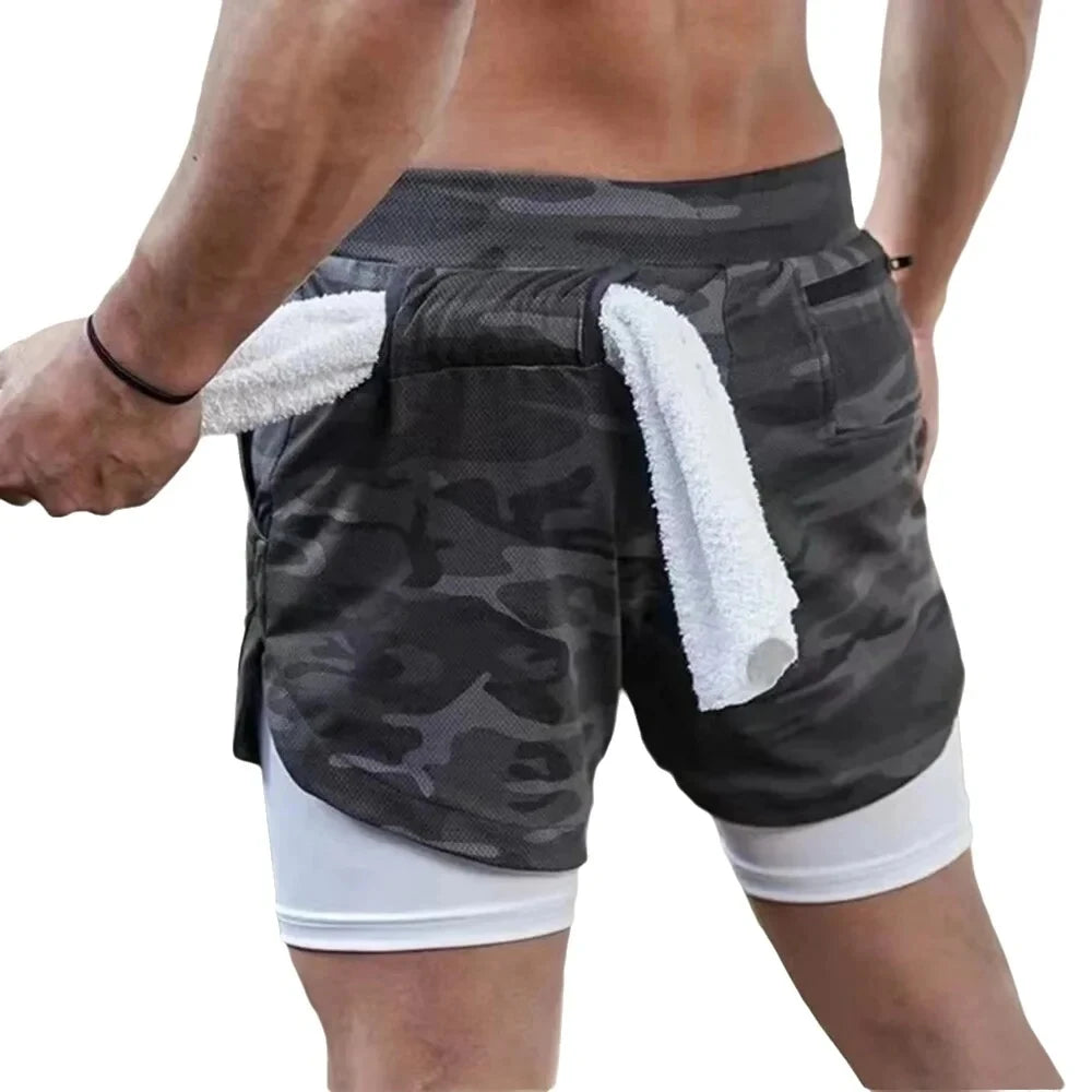 Men’s 2-in-1 Padel/Tennis Shorts – Quick-Dry Summer Training Shorts with Inner Support