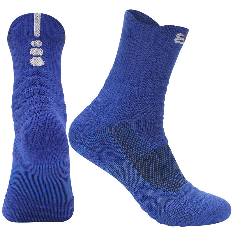 Unisex Padel & Sports Socks | Shock-Absorbing Cushion Cotton Tennis, Basketball, Running Socks