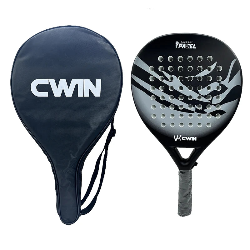Cwin 2025 Carbon Fiber Padel Racket – Soft EVA Face with Bag & Accessories