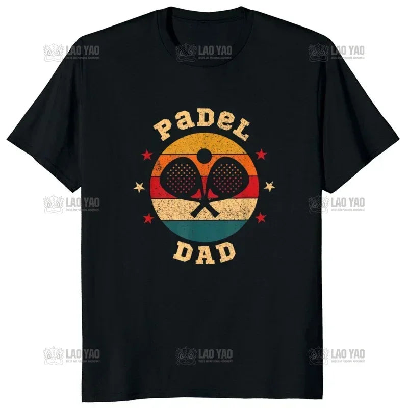 Funny Padel Graphic Tee – Harajuku Style Rick & Morty-Inspired Shirt for Men