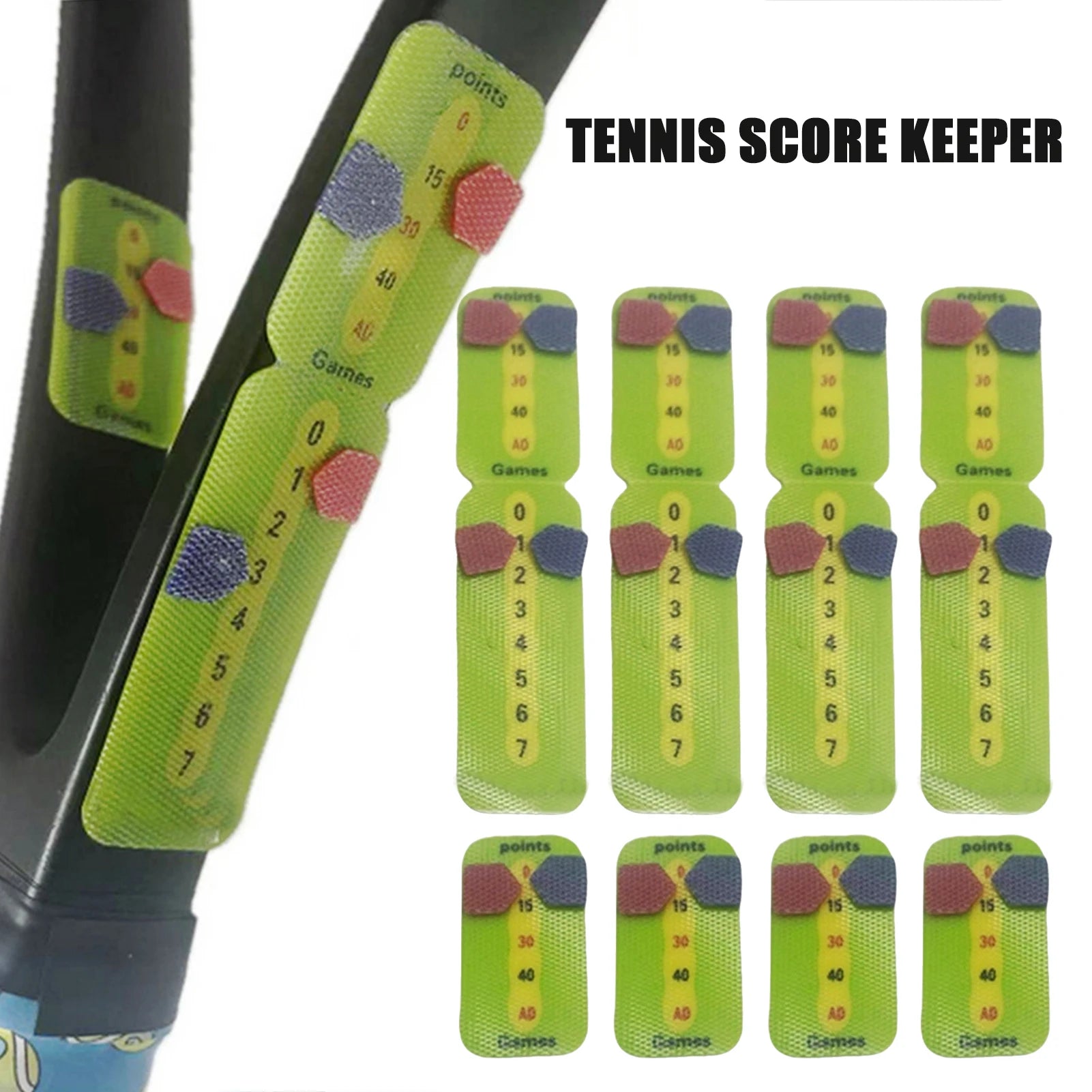 Tennis & Padel Racket Score Keeper – Portable Match Scoreboard for Players