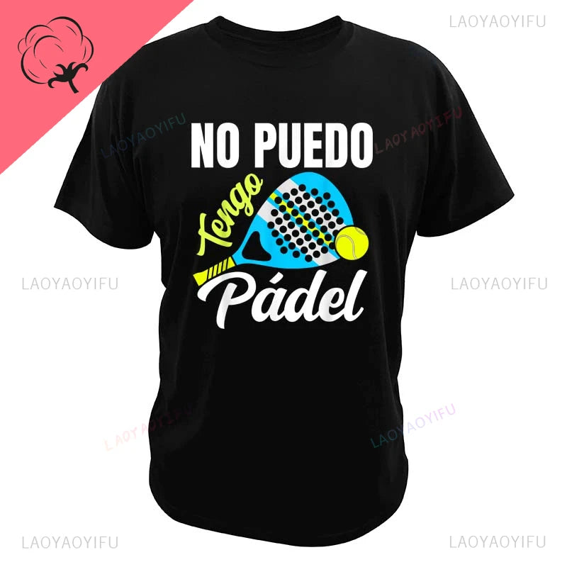 Porque Pierdo al Padel – Funny Cotton Graphic Tee for Men