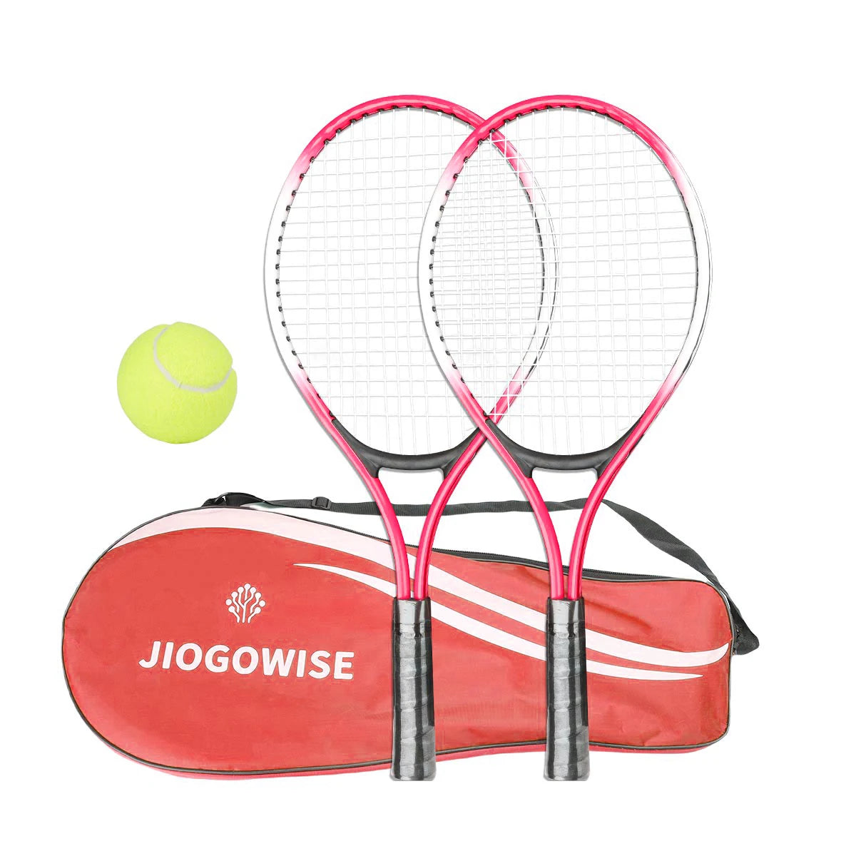 2-Piece Tennis Racket Set with Bag – Youth Beginner Tennis Racquets for Outdoor & Exercise Games