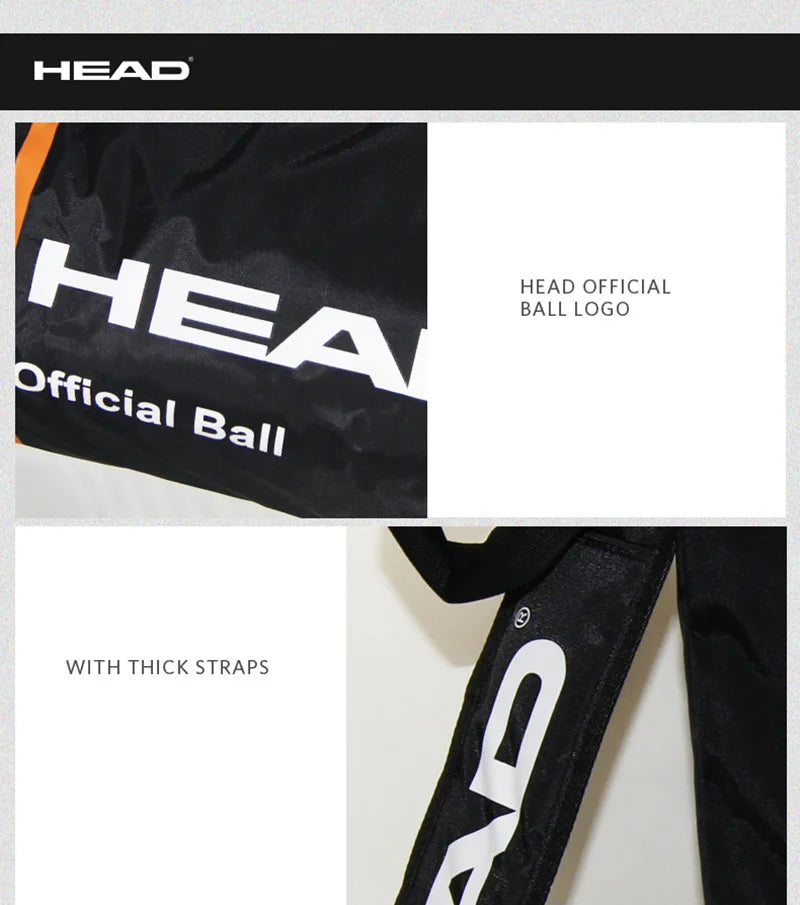 HEAD Large Capacity Tennis Ball Bag – Insulated Bucket Bag Holds up to 100 Balls for Tennis & Padel
