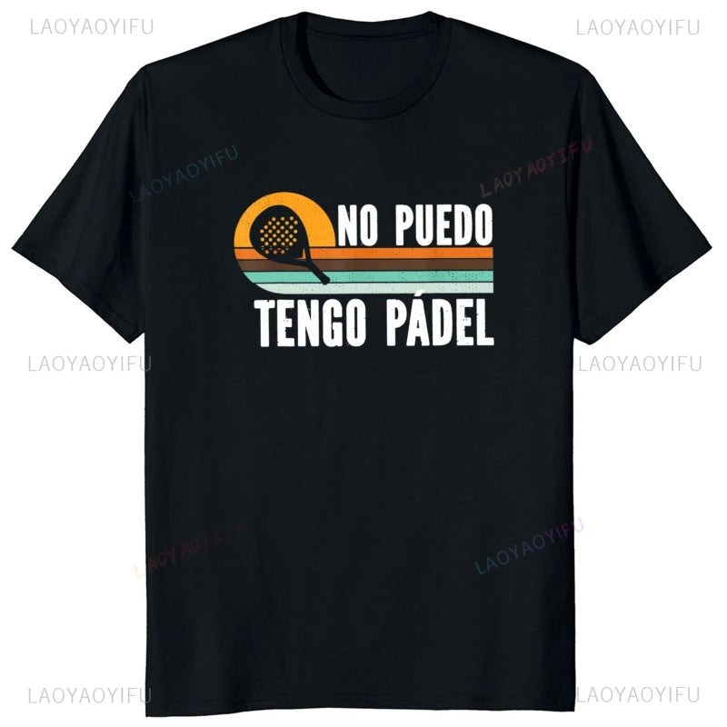 Porque Pierdo al Padel – Funny Cotton Graphic Tee for Men