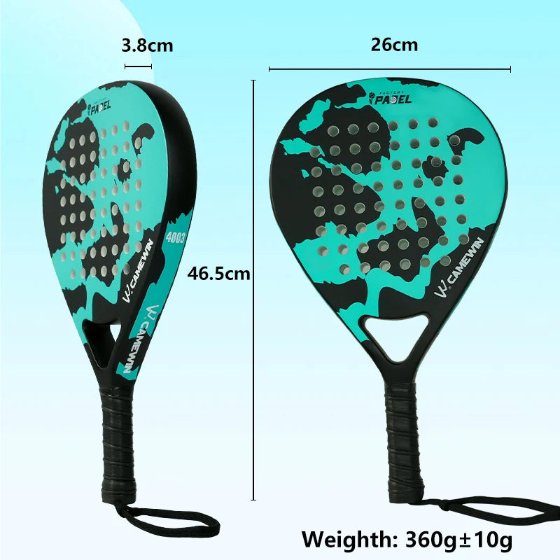 Lightweight Carbon Fiber Padel Racket – High Elasticity Tennis & Fitness Racquet