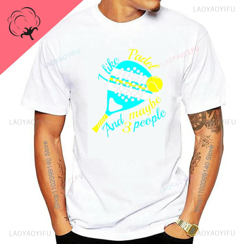 Porque Pierdo al Padel – Funny Cotton Graphic Tee for Men